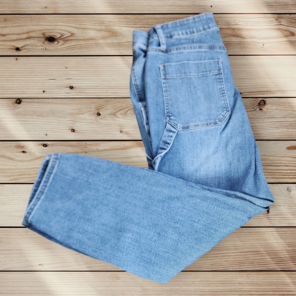 Judy Blue Jeans 16W High Rise Carpenter Slim Fit Denim Medium Wash JB88302